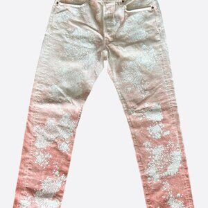 Denim Tears Brick Manson Red & White Gradient Jeans